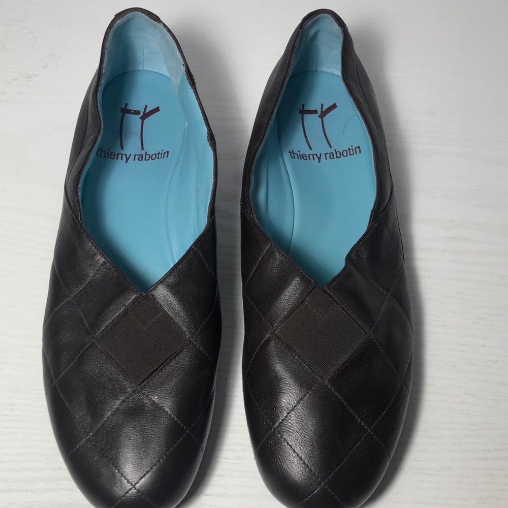 Thierry Rabotin Gigi Brown Ballerina Flats Quilted Women’s Size 37
